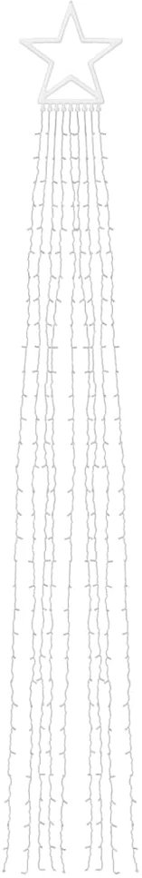 Kalėdų eglutės girlianda, spalvota, 375cm, 320 LED lempučių
