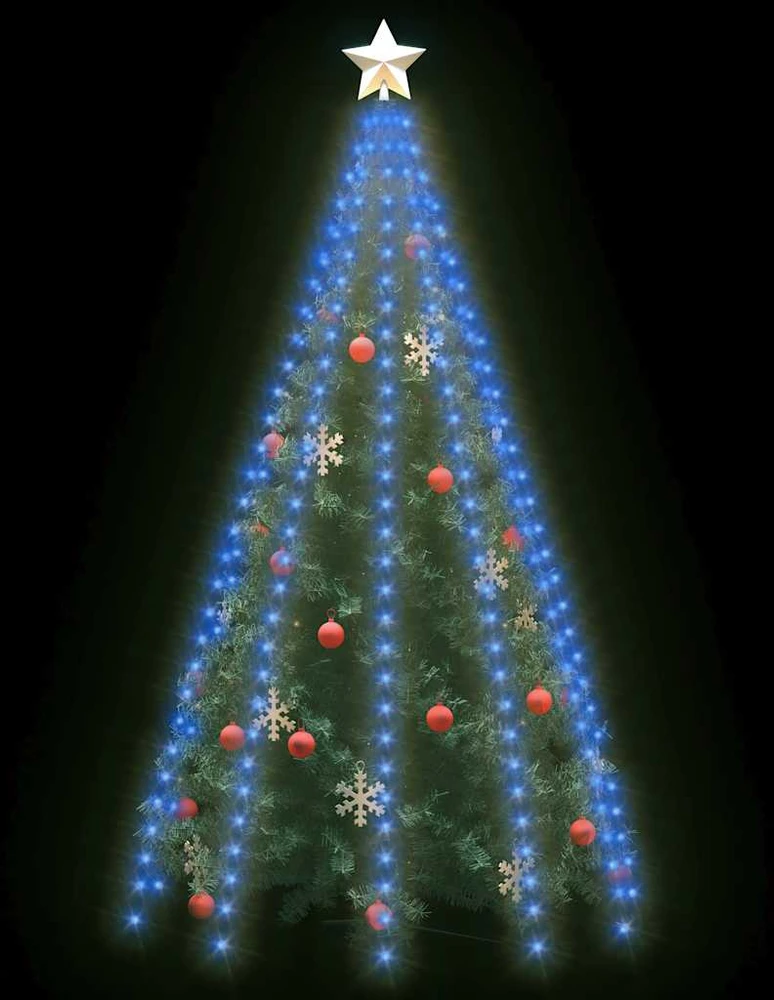 Kalėdų eglutės girlianda su 250 mėlynų LED lempučių, 250cm
