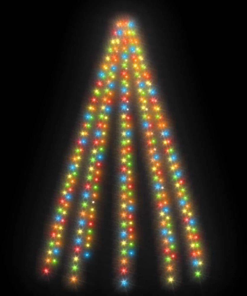 Kalėdų eglutės girlianda su 250 spalvotų LED lempučių, 250cm