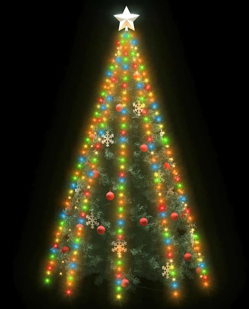 Kalėdų eglutės girlianda su 400 spalvotų LED lempučių, 400cm