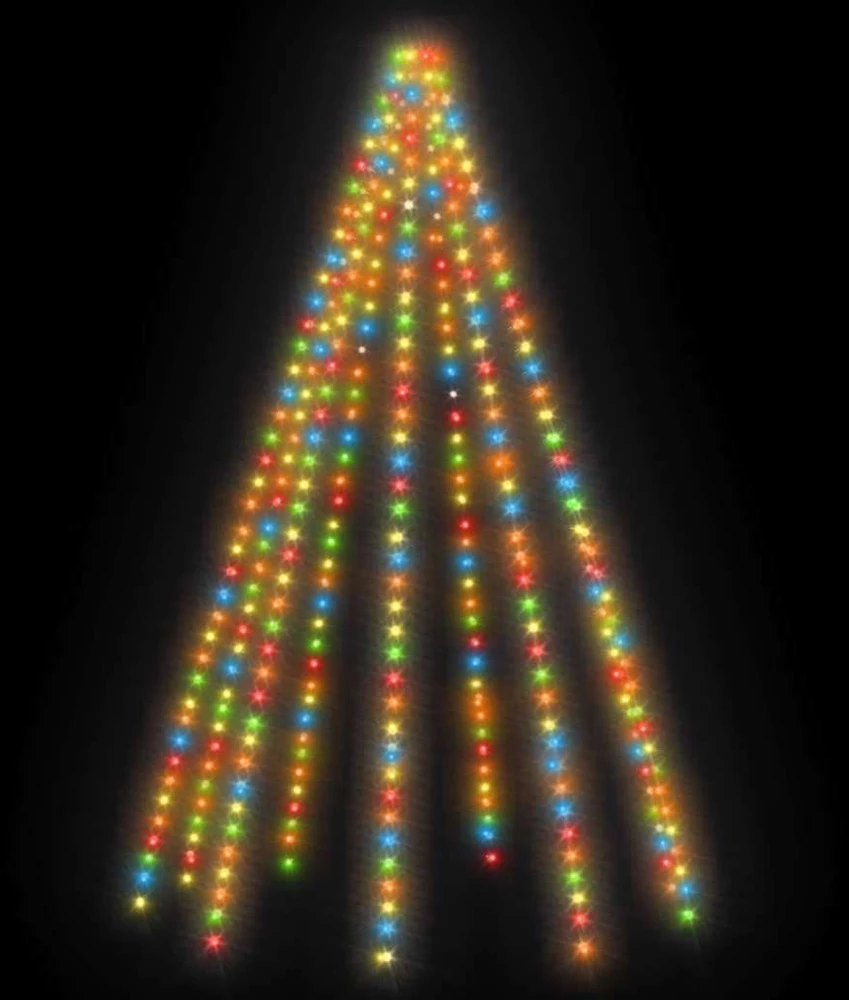 Kalėdų eglutės girlianda su 400 spalvotų LED lempučių, 400cm
