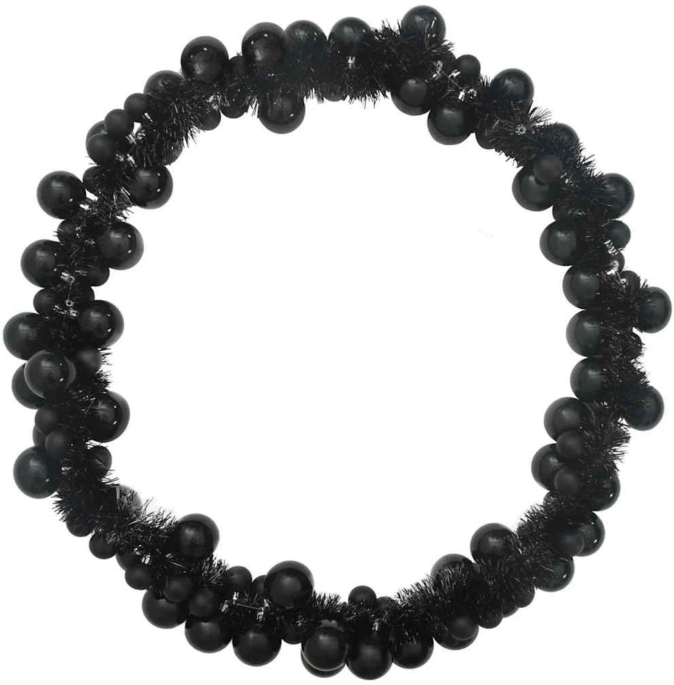 Kalėdų rutulių girlianda LED Juoda 186 cm Polystirenas