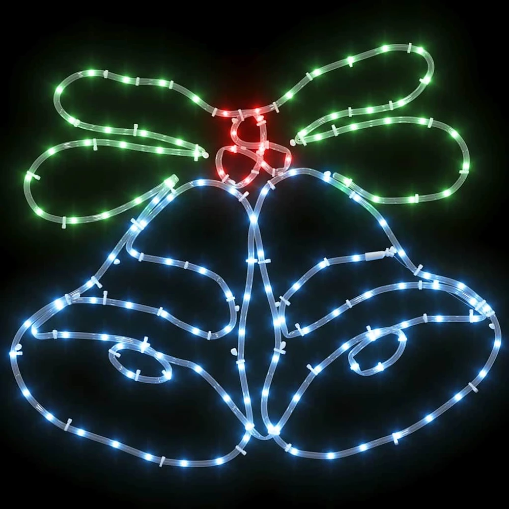 Kalėdų varpelis 144 LED Įvairiaspalvis 57 x 47,5 cm PVC