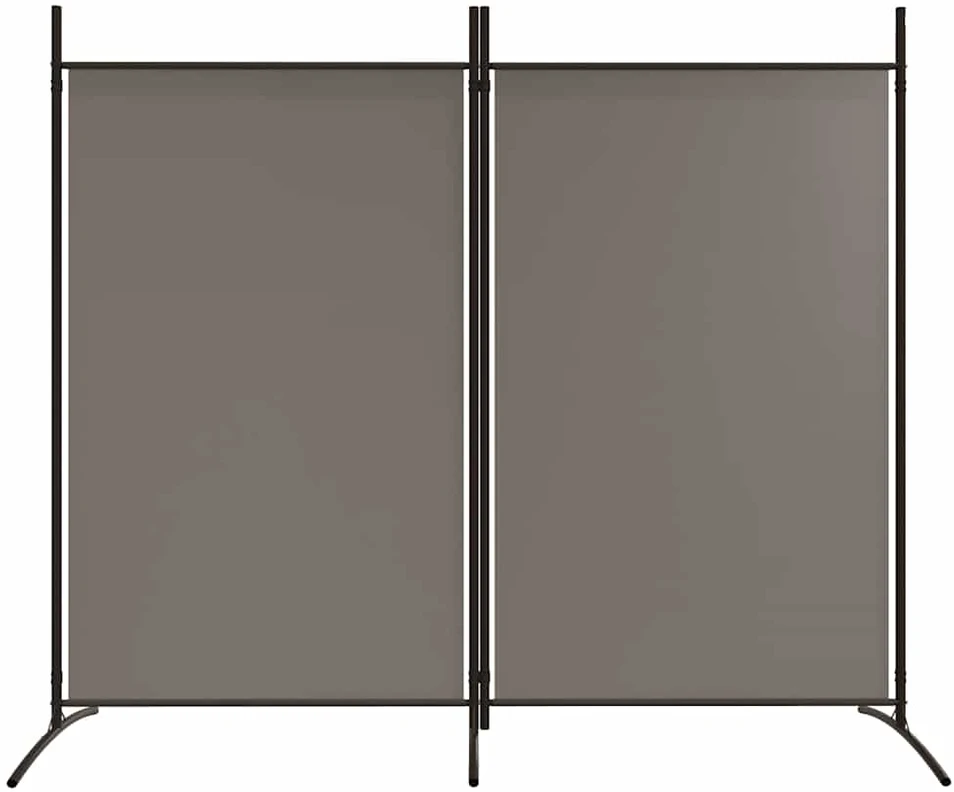 Kambario pertvara, 2 dalių, antracito, 175x180cm, audinys
