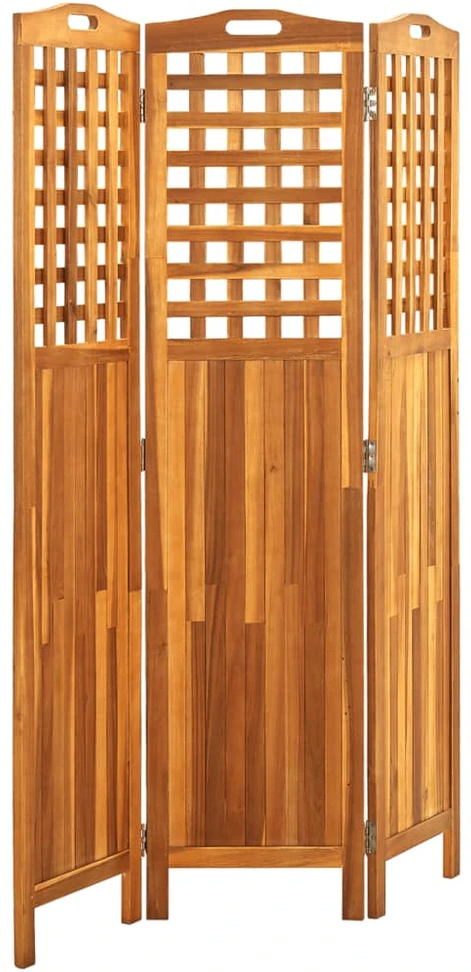 Kambario pertvara, 3 dalių, 121x2x170cm, akacijos masyvas