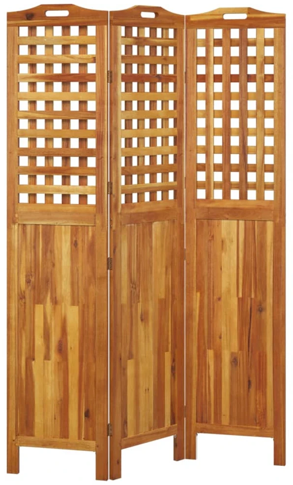 Kambario pertvara, 3 segmentai, 121,5x2x180cm, akacijos masyvas