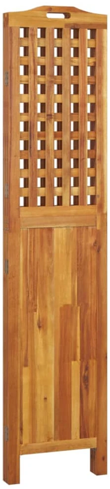Kambario pertvara, 3 segmentai, 121,5x2x180cm, akacijos masyvas