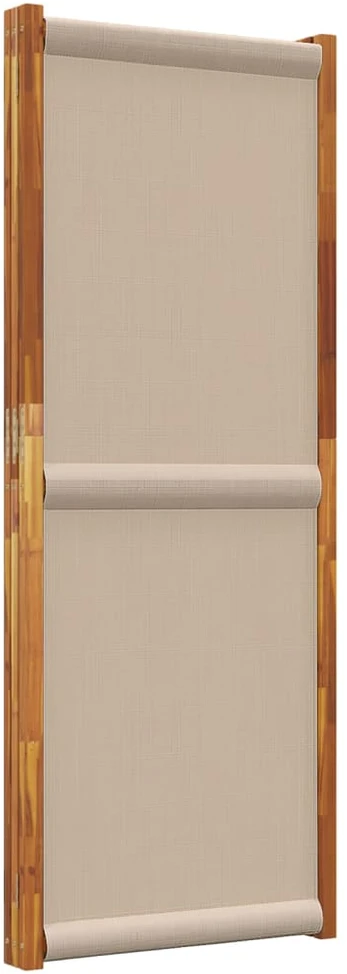 Kambario pertvara, 3 segmentai, taupe spalvos, 210x180cm