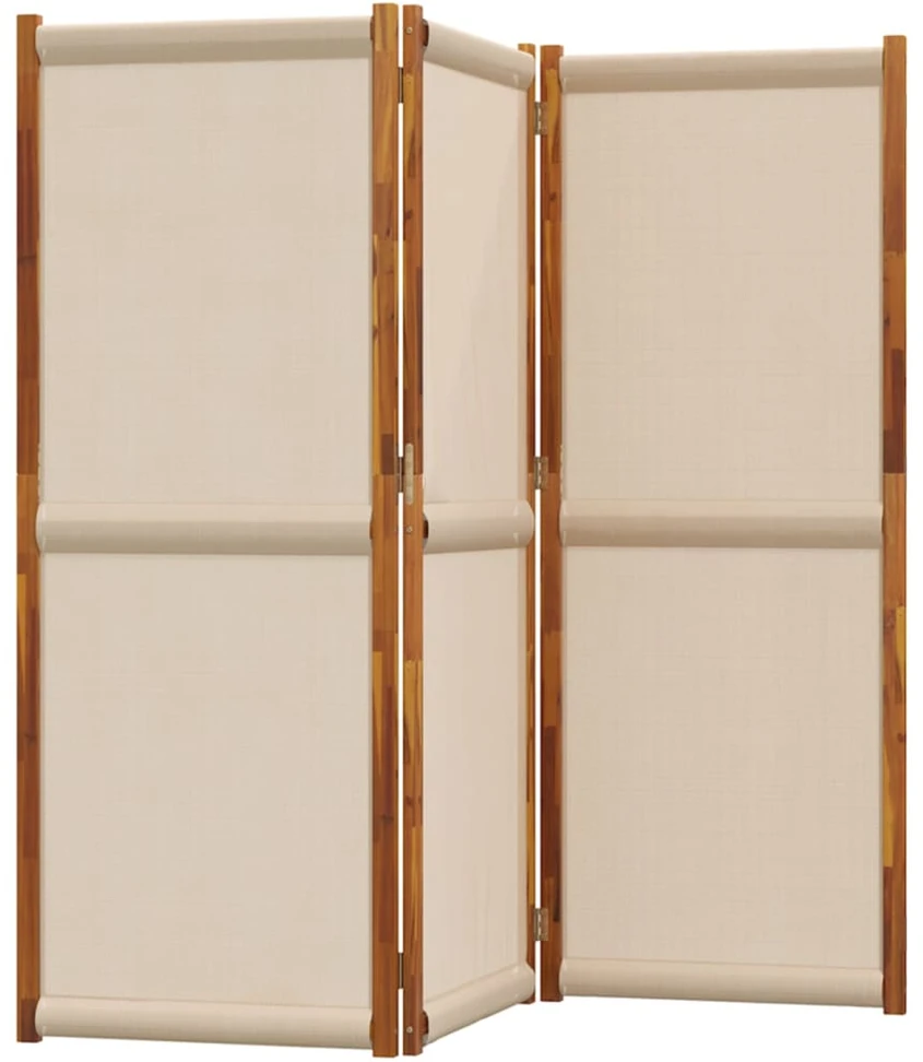 Kambario pertvara, 3 segmentai, taupe spalvos, 210x180cm