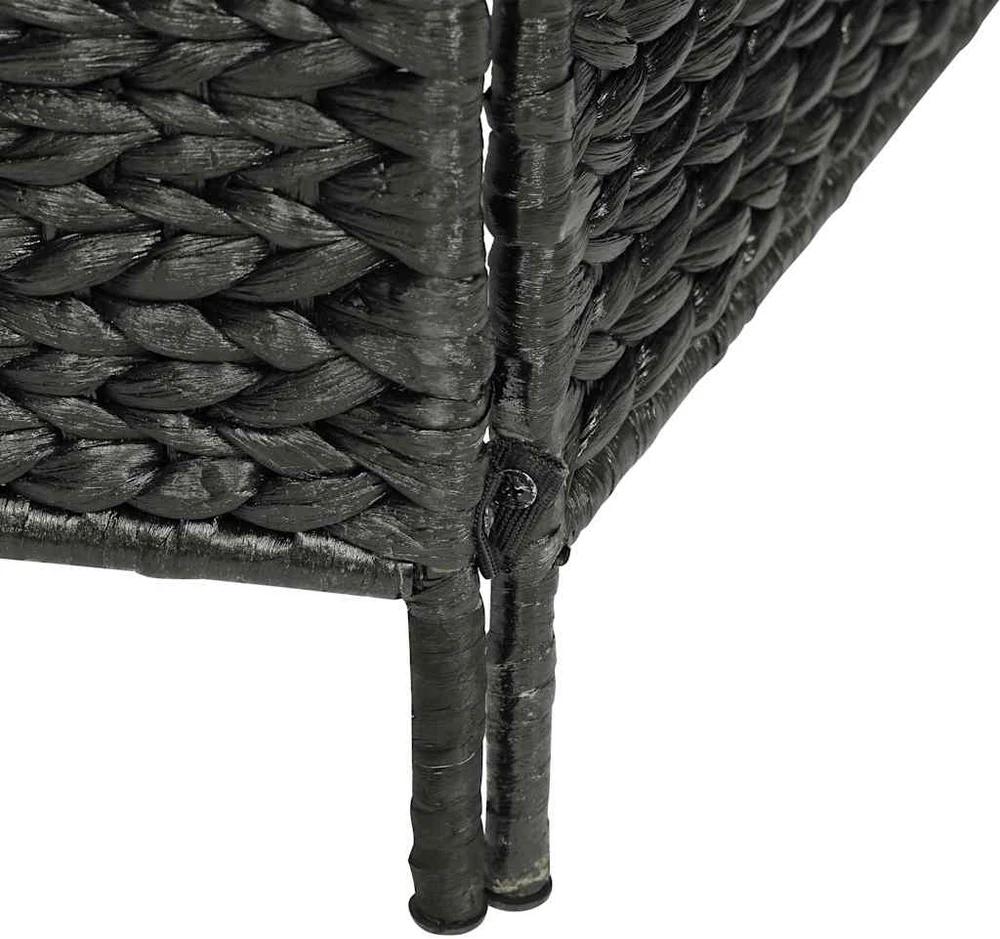 Kambario pertvara, 4 d., juoda, 154 x 160 cm, vandens hiacintas