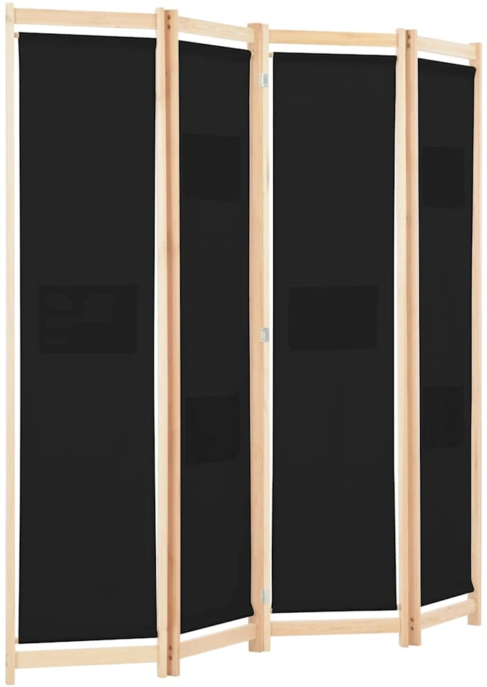 Kambario pertvara, 4 d., juodos sp., 160x170x4cm, audinys