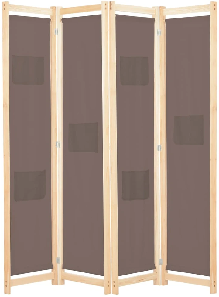 Kambario pertvara, 4 d., rudos sp., 160x170x4cm, audinys