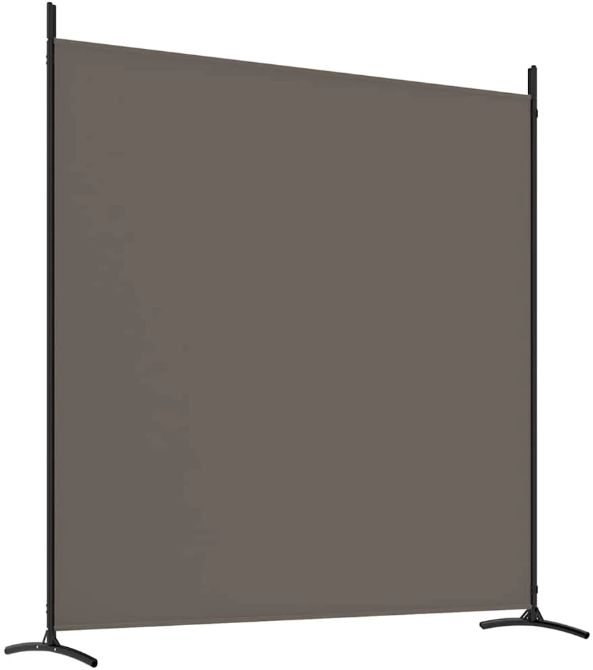 Kambario pertvara, 4 dalių, antracito, 698x180cm, audinys
