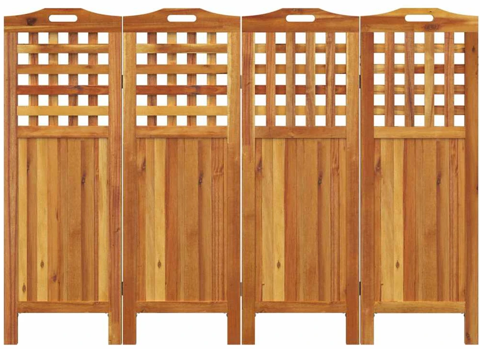 Kambario pertvara, 4 segmentai, 162x2x115cm, akacijos masyvas