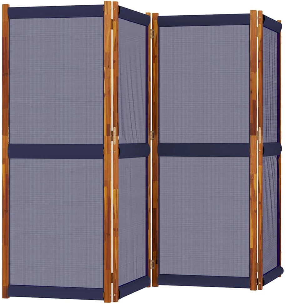 Kambario pertvara, 4 segmentai, tamsiai mėlyna, 280x180cm
