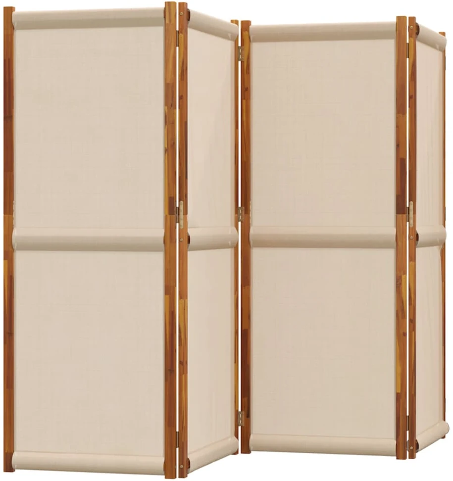 Kambario pertvara, 4 segmentai, taupe spalvos, 280x180cm