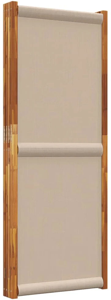 Kambario pertvara, 4 segmentai, taupe spalvos, 280x180cm