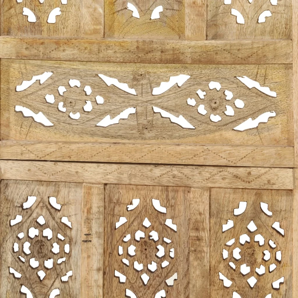 Kambario pertvara, 5 dalių, 200x165cm, mango masyvas, raižyta