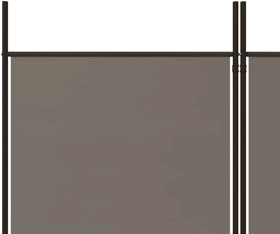 Kambario pertvara, 5 dalių, antracito, 250x180cm, audinys