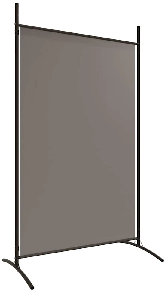 Kambario pertvara, 5 dalių, antracito, 433x180cm, audinys