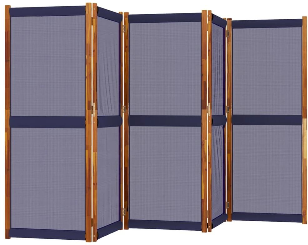Kambario pertvara, 5 segmentai, tamsiai mėlyna, 350x180cm