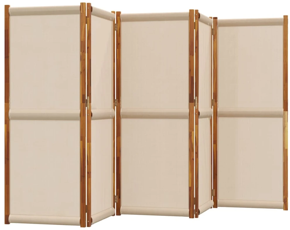 Kambario pertvara, 5 segmentai, taupe spalvos, 350x180cm