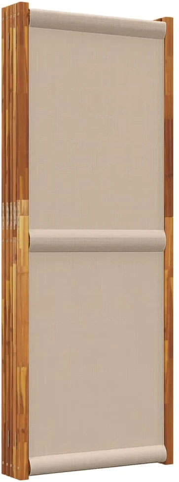 Kambario pertvara, 5 segmentai, taupe spalvos, 350x180cm