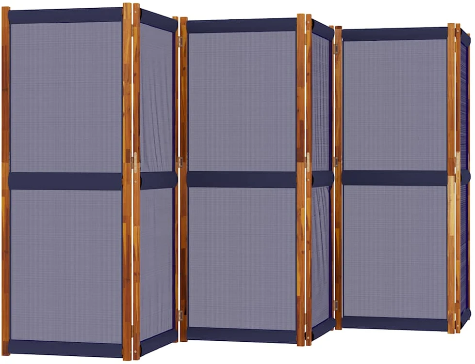Kambario pertvara, 6 segmentai, tamsiai mėlyna, 420x180cm