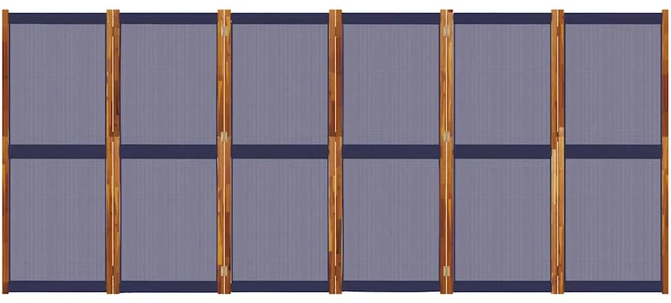 Kambario pertvara, 6 segmentai, tamsiai mėlyna, 420x180cm