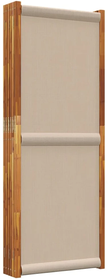 Kambario pertvara, 6 segmentai, taupe spalvos, 420x180cm