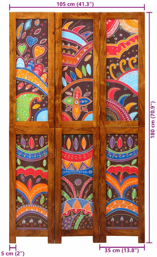 Kambario pertvara Medus ruda 105 x 1,5 x 180 cm