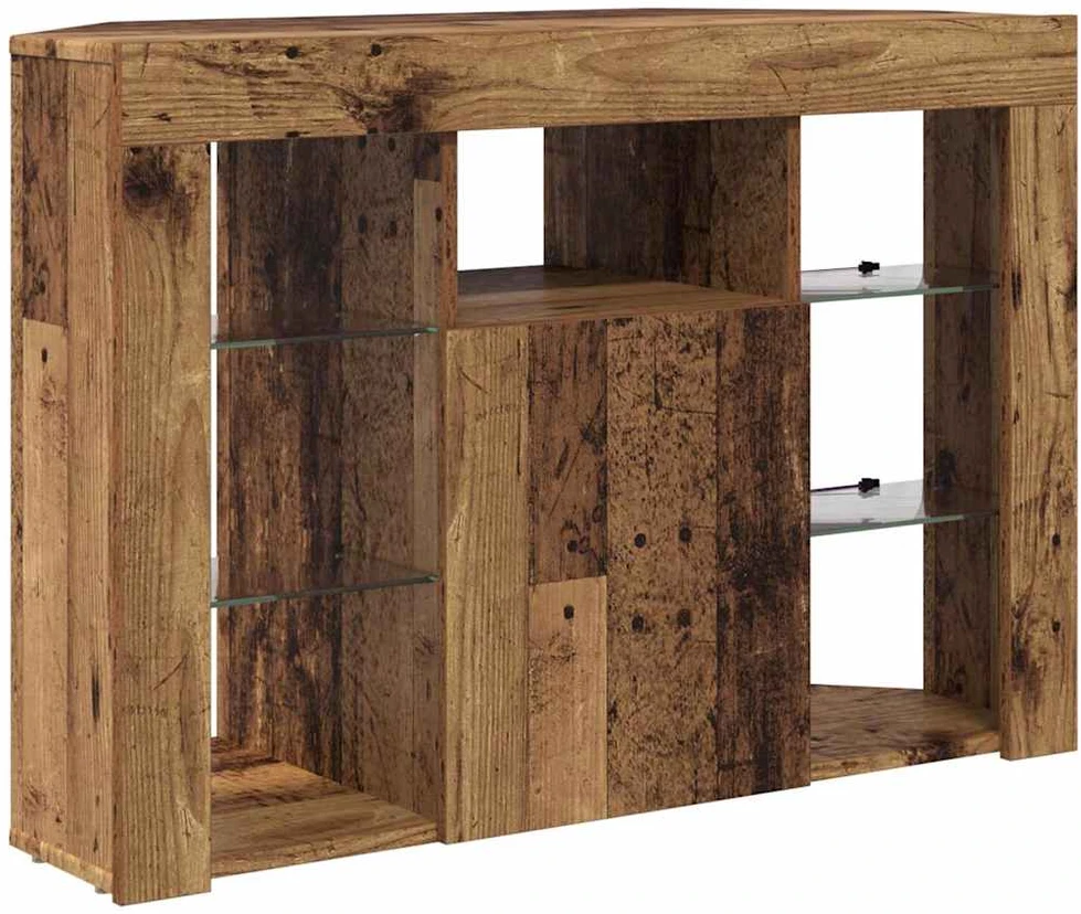 TV staliukas Kampinė LED televizoriaus spinta 100x40x68cm Senas medis