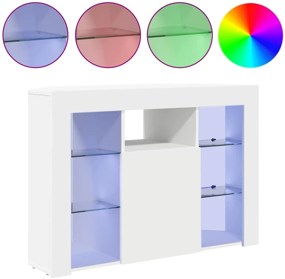 TV staliukas Kampinė LED televizoriaus spinta 100x40x68cm Balta