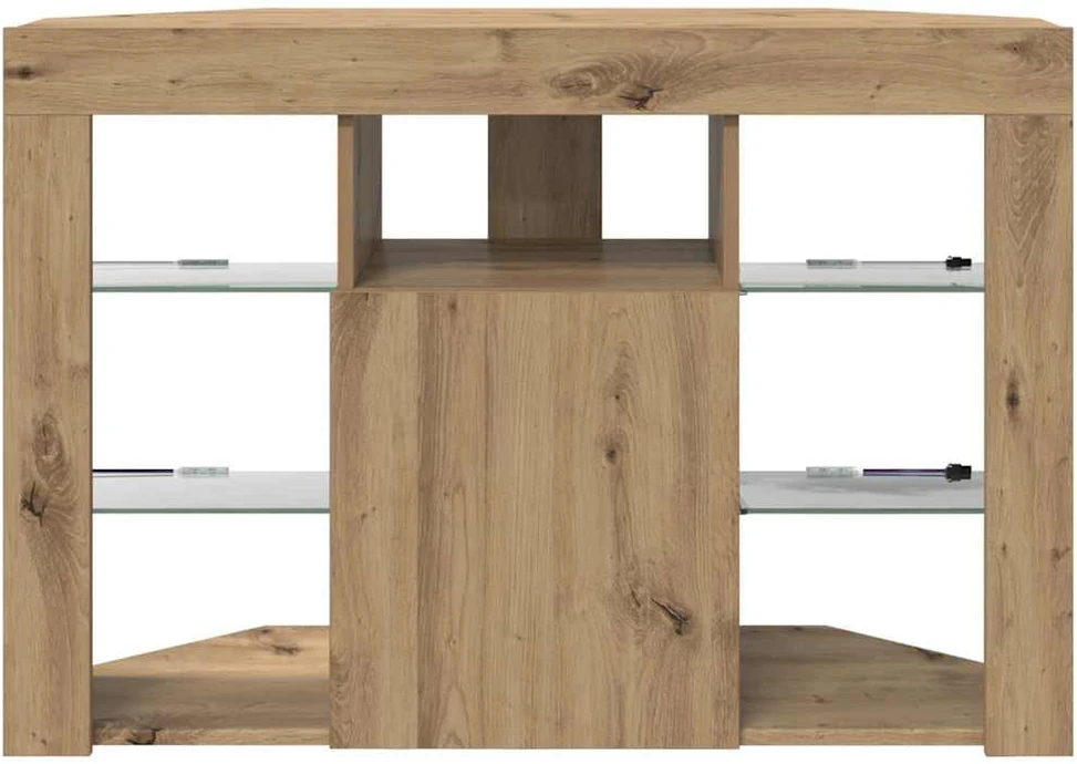 TV staliukas Kampinė LED televizoriaus spinta 100x40x68cm Amatininkų ąžuolas