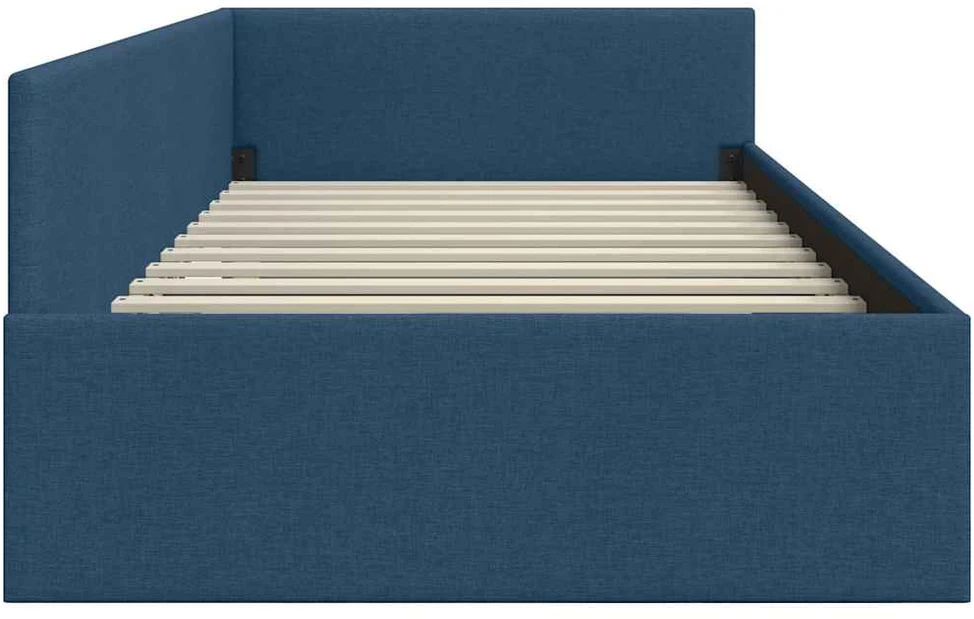 Lova Kampinė lovos konstrukcija Mėlyna 80 cm x 200 cm audinys