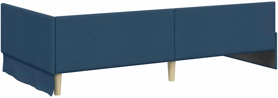 Lova Kampinė lovos konstrukcija Mėlyna 90 cm x 190 cm audinys