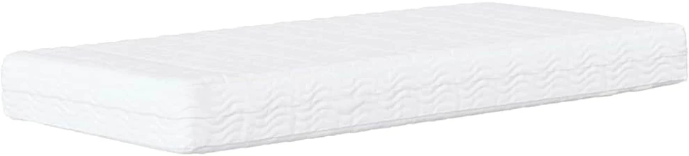 Lova Kampinė lovos konstrukcija su čiužiniu 2 vnt. Kreminė Aksomas