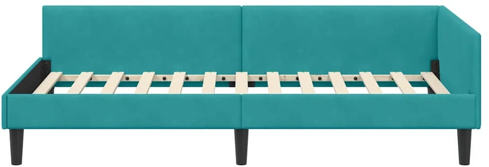 Lova Kampinė lovos konstrukcija Turkio 100 cm x 200 cm Aksomas
