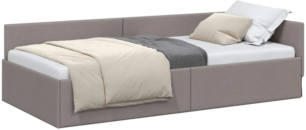 Lova Kampinė lovos konstrukcija Tortora 80 cm x 200 cm audinys