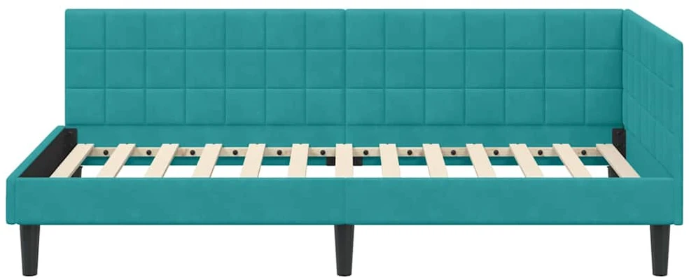 Lova Kampinė lovos konstrukcija Turkio 100 cm x 200 cm Aksomas