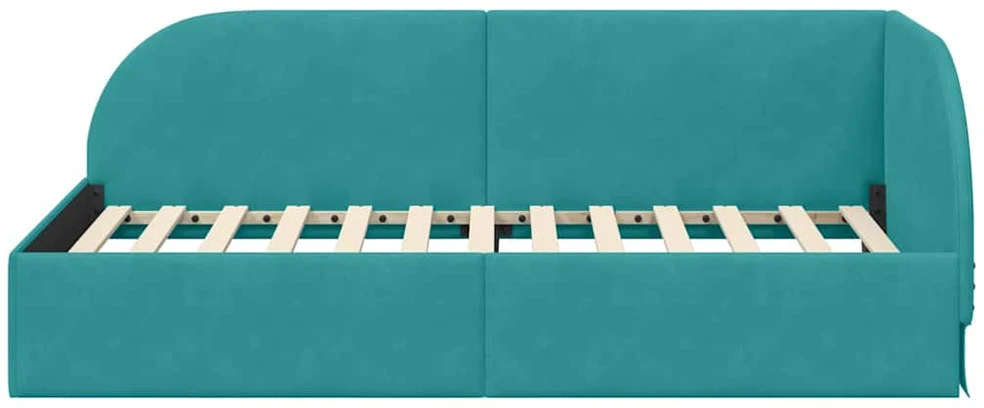 Lova Kampinė lovos konstrukcija Turkio 80 cm x 200 cm Aksomas