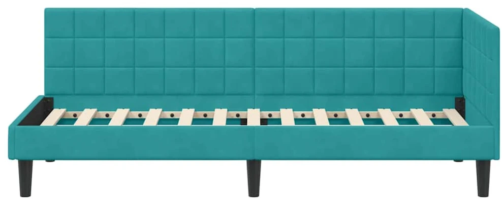 Lova Kampinė lovos konstrukcija Turkio 80 cm x 200 cm Aksomas