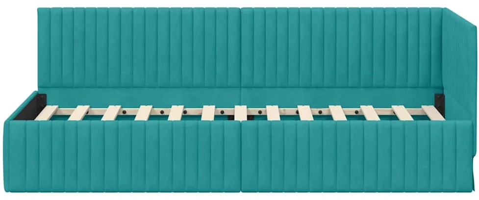 Lova Kampinė lovos konstrukcija Turkio 80 cm x 200 cm Aksomas