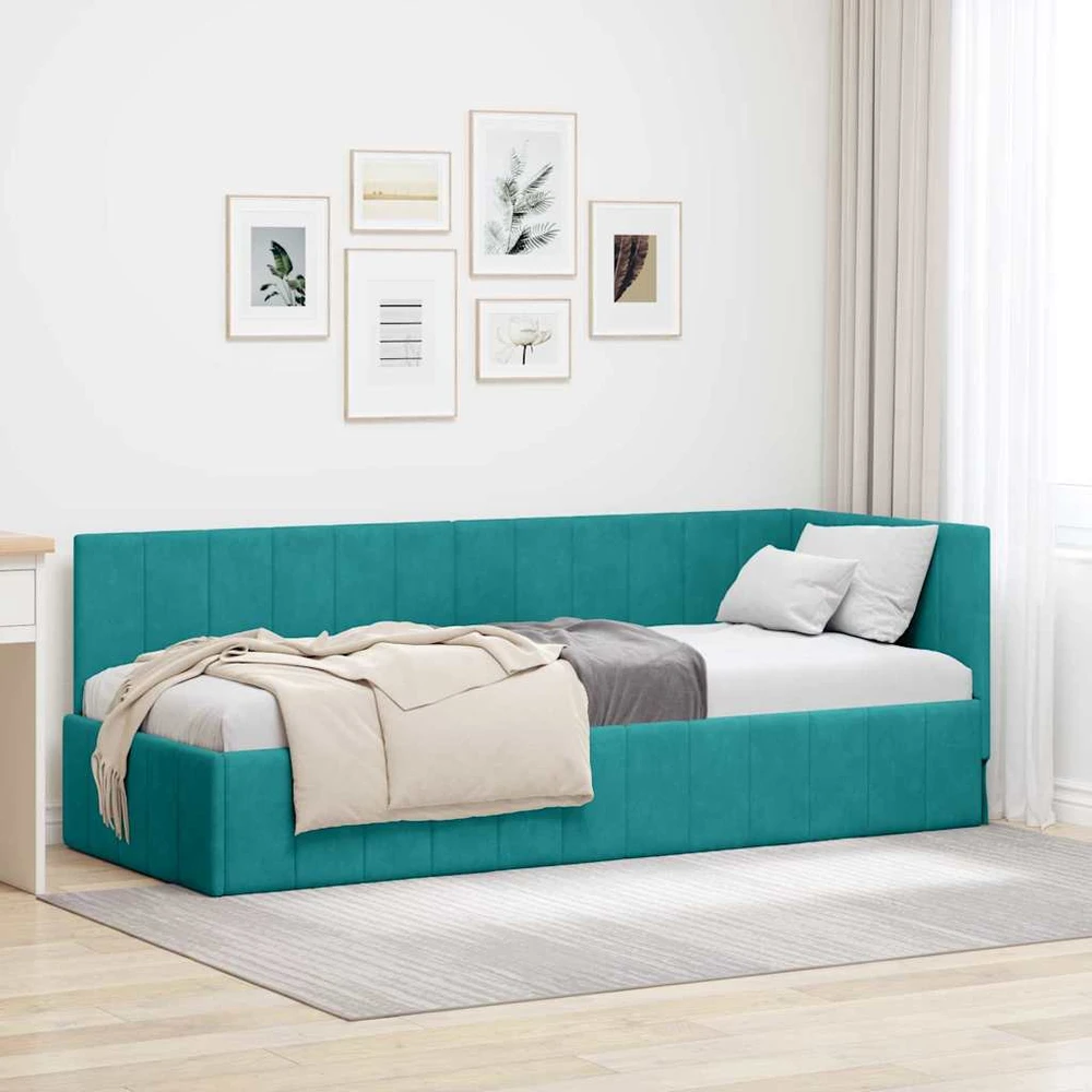 Lova Kampinė lovos konstrukcija Turkio 80 cm x 200 cm Aksomas