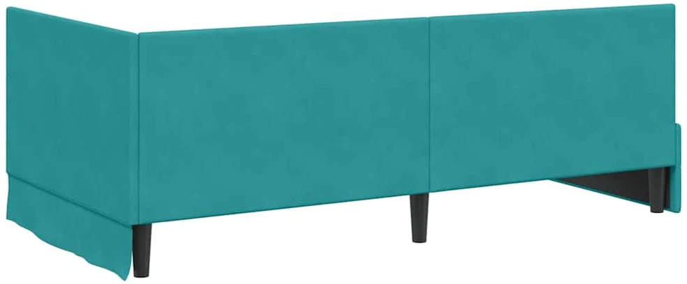 Lova Kampinė lovos konstrukcija Turkio 90 cm x 190 cm Aksomas