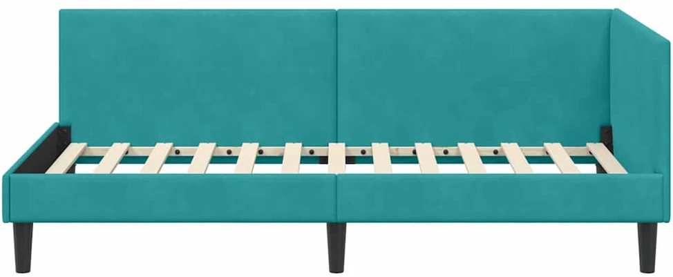 Lova Kampinė lovos konstrukcija Turkio 90 cm x 190 cm Aksomas