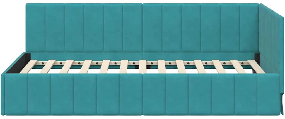 Lova Kampinė lovos konstrukcija Turkio 90 cm x 190 cm Aksomas