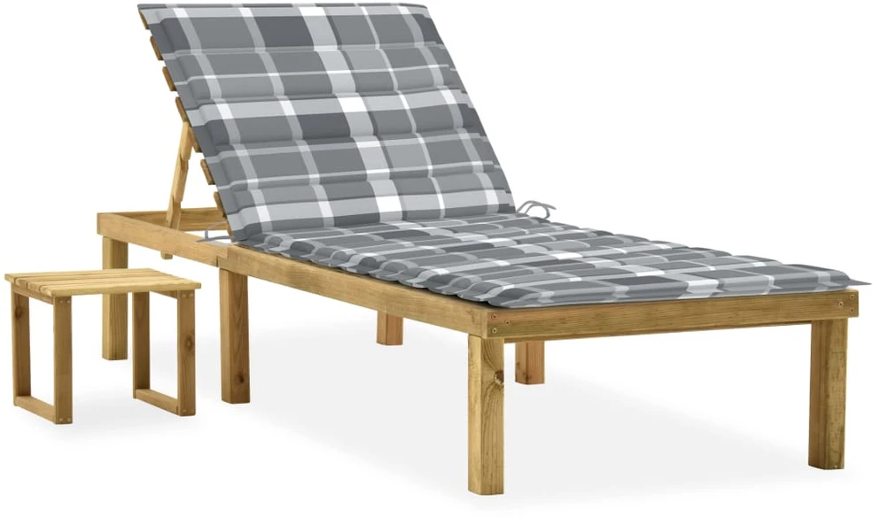 Kampinė sodo sofa su pilkomis pagalvėlėmis, pušies masyvas