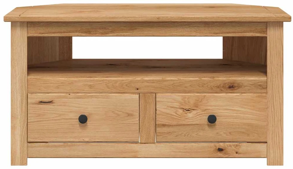 TV staliukas Kampinė TV spintelė Panama, 93x49x49cm, pušies masyvas