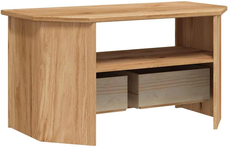 TV staliukas Kampinė TV spintelė Panama, 93x49x49cm, pušies masyvas